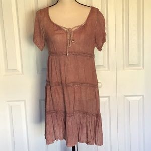 NWT Beach by Exist Bohemian Style Short Dress